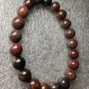 Beautiful 9MM Red Opal Natural Crystal Bracelet